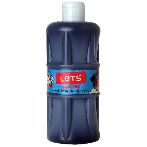 Lets Akrilik Boya 500 ML Siyah L-5309 ürün görseli 1