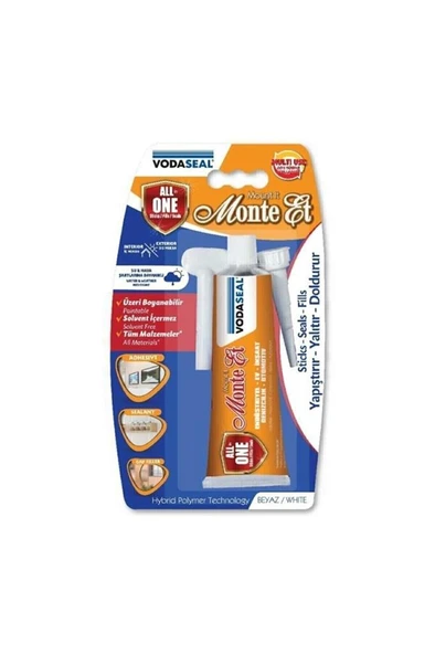 Vodaseal Beyaz Monte ET 75Gr (Yapıştırır-Yalatır-Doldurur) ürün görseli 1