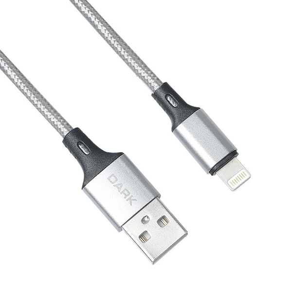 Dark DK-CB-LT100BR Lightning Örgülü 'Quick Charge' Destekli Şarj ve Data Kablosu (1 Metre) ürün görseli 1