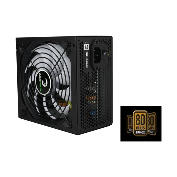 Gamepower GP-550 APFC 14cm 80+(BRONZ) 550W Power Supply ürün görseli 1