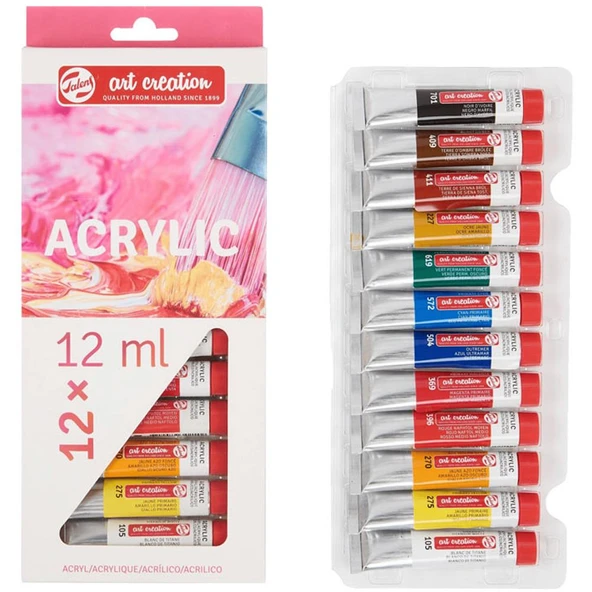 Talens Akrilik Boya Tac 12 Lİ 12 ML 9021712M ürün görseli 1