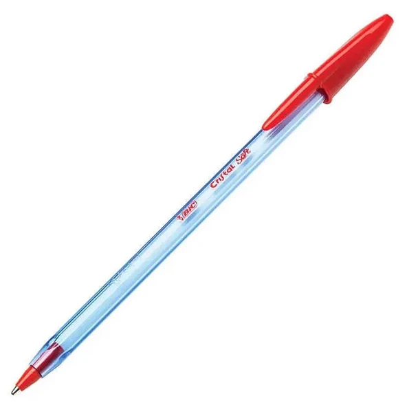 Bic Tükenmez Kalem Cristal Soft 1.0 MM Bilye Uç Kırmızı ( 50 Li Kutu ) 918520 ürün görseli 1