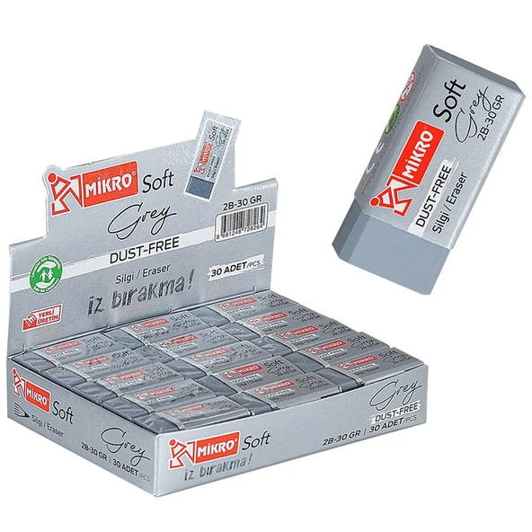 Mikro Silgi Gri 2B-30GR ürün görseli 1