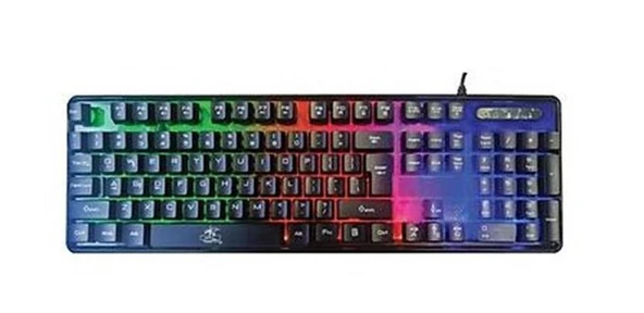 Dexim DKA010 KBL707 Mekanik RGB Hisli Şeffaf Klavye ürün görseli 1