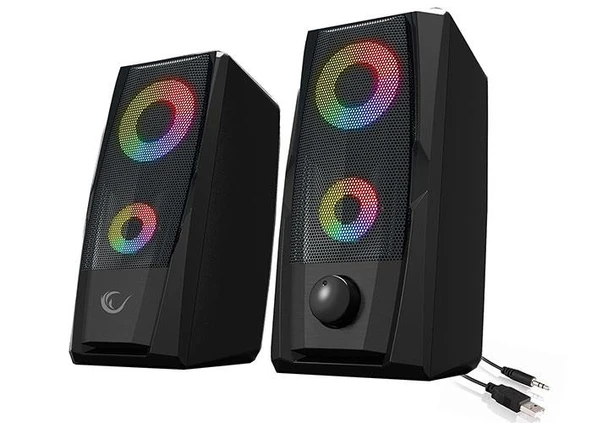 Rampage RMS-X9 2.0 RGB Işıklı Multimedia 5V 30dB Gaming Oyuncu Speaker ürün görseli 1