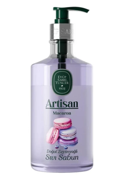 Eyüp Sabri Tuncer Artisan  Macaron 600ml Doğal Zeytinyağlı Sıvı Sabun ürün görseli 1