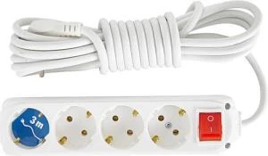 Almera 4lü Anahtarlı 3mt Topraklı Priz (9200203) ürün görseli 1
