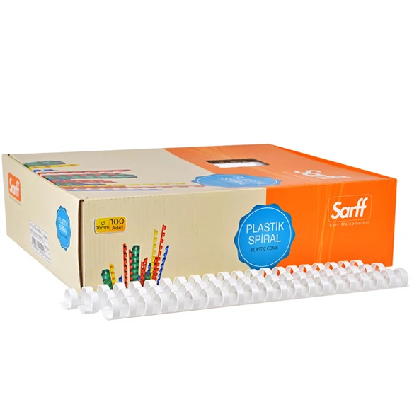 Sarff Spiral Plastik 10 MM Beyaz 15202017 ürün görseli 1