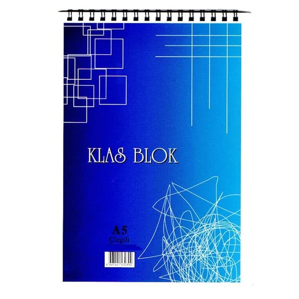 Klas Bloknot Spiralli Kareli 36 YP A5 ürün görseli 1