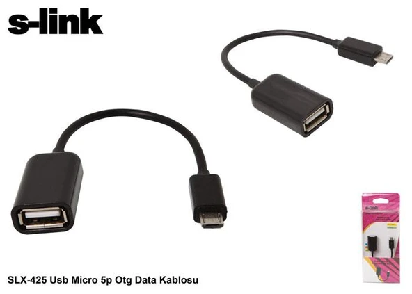 S-link SLX-425 Usb Micro 5p Otg Data Kablosu ürün görseli 1