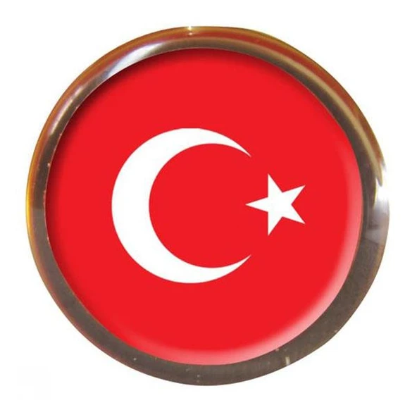 Vatan Rozet Türk Bayraklı Yuvarlak VT601 ürün görseli 1