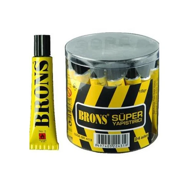 Brons Sıvı Yapıştırıcı Solventsiz Süper NO:2 18 GR BR 413 ürün görseli 1