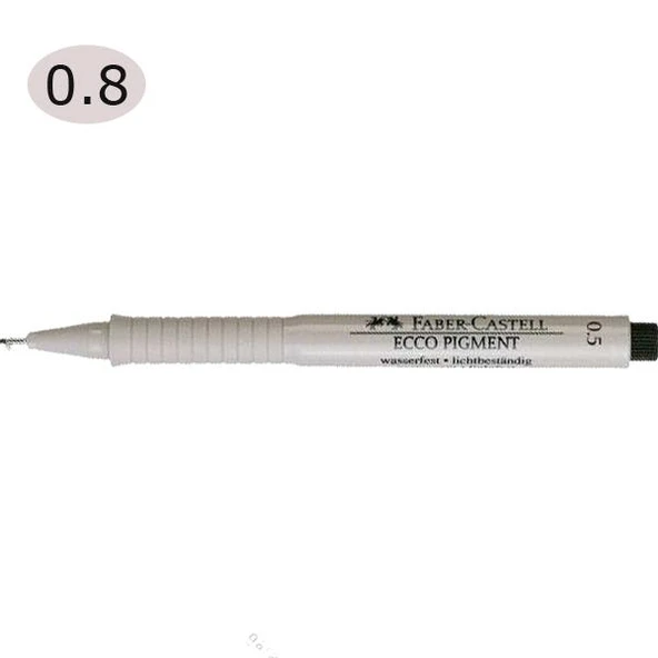 Faber-Castell Çizim Kalemi Ecco Pigment 0.8 MM Siyah 16 68 99 ürün görseli 1