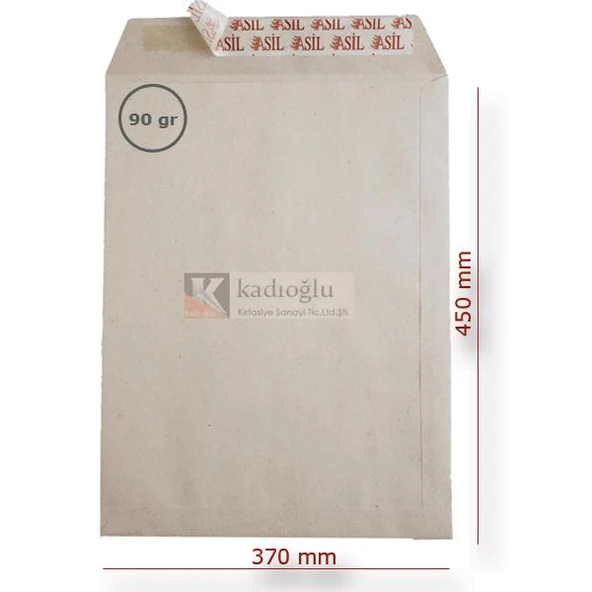Asil Doğan Torba Zarf İmt Kraft Silikonlu 37x45 90 GR AS-0896 ürün görseli 1