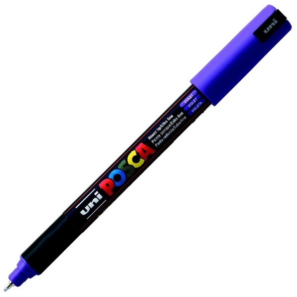 Uni-Ball Markör Posca 0.7 MM Su Bazlı Poster Mor PC-1MR ürün görseli 1