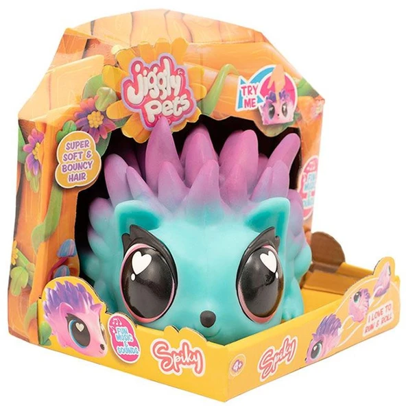 Jiggly Pets Sesli Mavi Kirpi JGG02200 ürün görseli 1