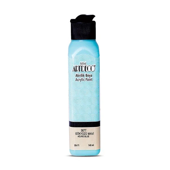 Artdeco Akrilik Boya 140 ML Gökyüzü Mavi 070R-3677 ürün görseli 1