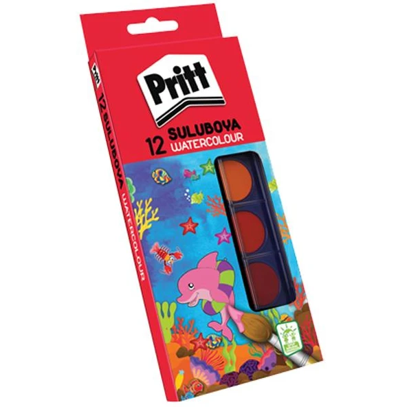 Pritt Sulu Boya Büyük Boy 12 Renk 1047948 ürün görseli 1