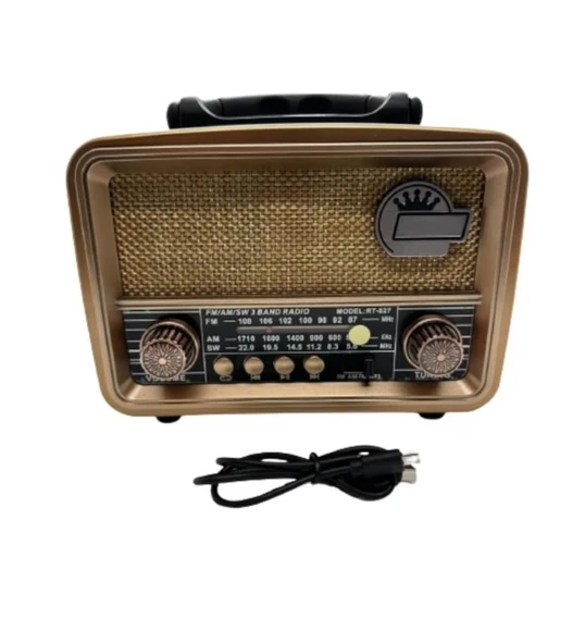 Everton RT-827 Bluetooth-USB-SD-FM Şarjlı Nostaljik Radyo (Solar Güneş Panelli) ürün görseli 1
