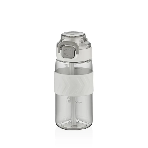 Shotay ST-7237 600ml Beyaz Pipetli Tritan Matara ürün görseli 1
