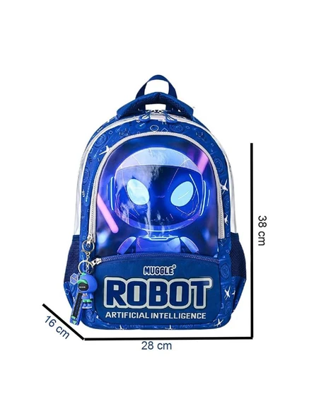 Muggle Mu-5904 Robot İlkokul Çantası - Resim 3