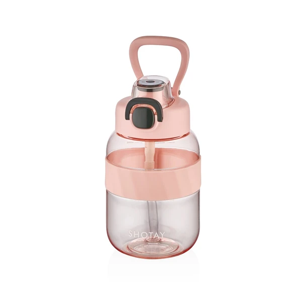 Shotay ST-7512 700ml Pembe Pipetli Tritan Matara ürün görseli 1