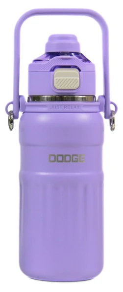 Dodge DB-24546 Çift Kullanım Pipetli/Rahat İçim Mor 800ml Askılı Çelik Matara ürün görseli 1