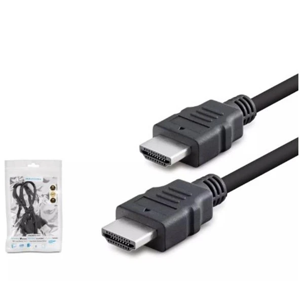 HADRON HDX2027 HDMI (M) TO HDMI (M) KABLO PVC 50CM SİYAH ürün görseli 1