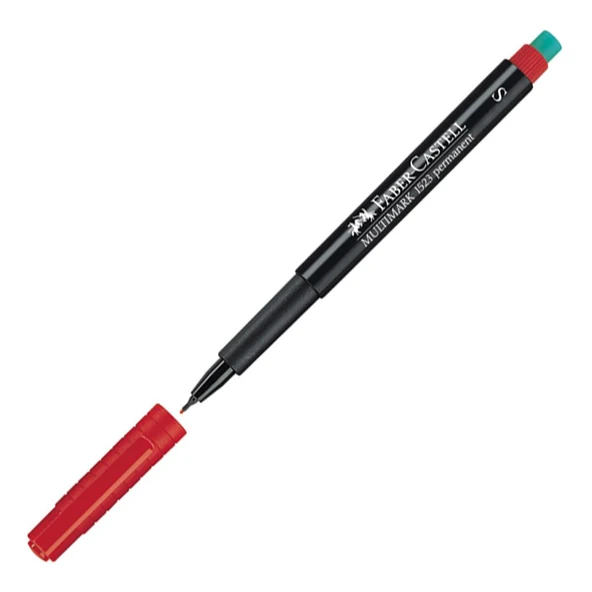 Faber-Castell Asetat Kalemi Permanent S Seri Kırmızı 15 23 21 ürün görseli 1