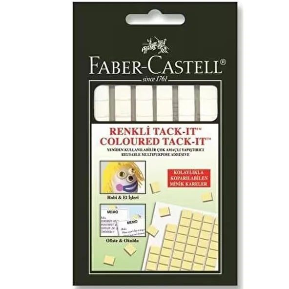 Faber-Castell Hamur Yapıştırıcı Tack-it 50 GR Beyaz 5130 187064 ürün görseli 1