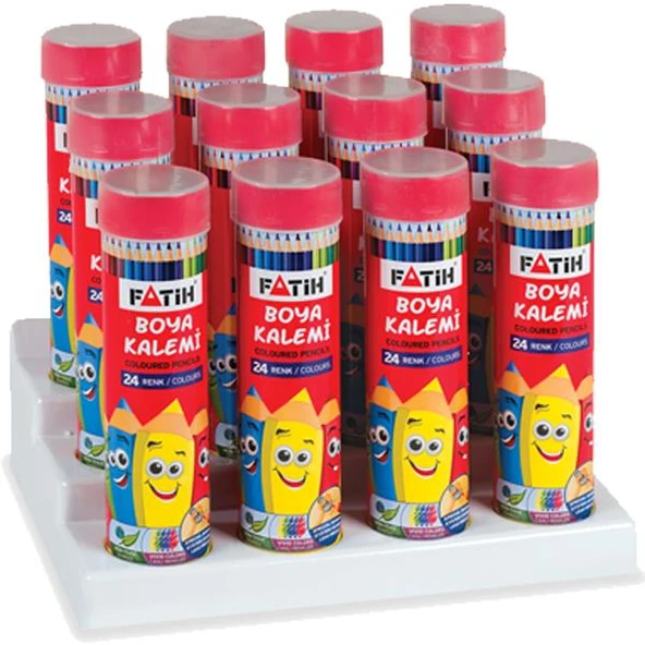 Fatih Kuru Boya Metal Tüp Kutu Tam Boy 24 Renk 33224 ürün görseli 1