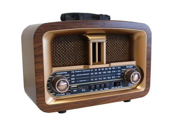 Everton Rt-876 Bluetooth Fm-Usb-Tf-Aux Şarjlı Nostaljik Radyo ürün görseli 1