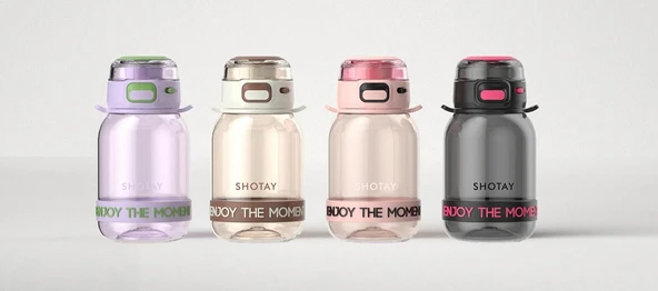 Shotay ST-7104 700ml Mor Tritan Matara - Resim 3