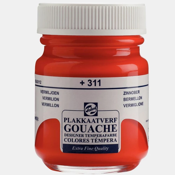 Talens Guaj Boya 16 ML Vermilion (Parlak Kırmızı) 311 ürün görseli 1