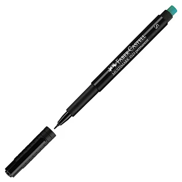 Faber-Castell Asetat Kalemi Permanent S Seri Siyah 15 23 99 ürün görseli 1
