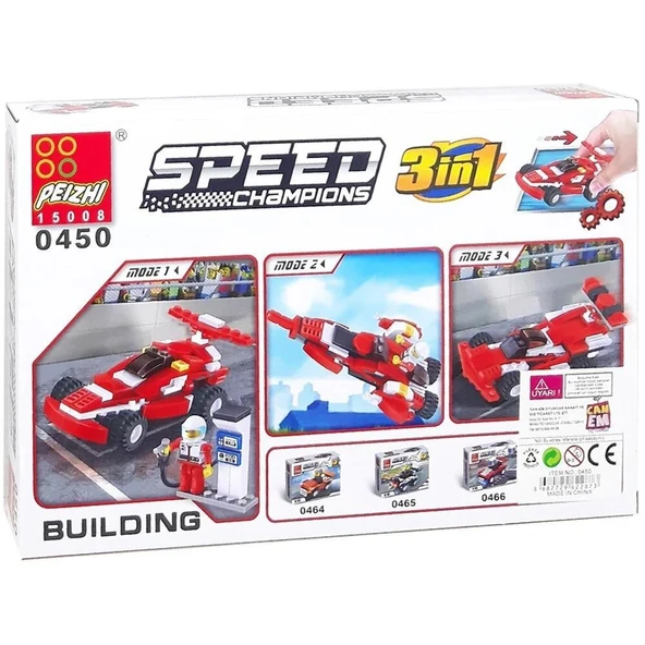 Canem Oyuncak Formula Aracı Blok Seti 144 Parça 6+ 0450 ürün görseli 1