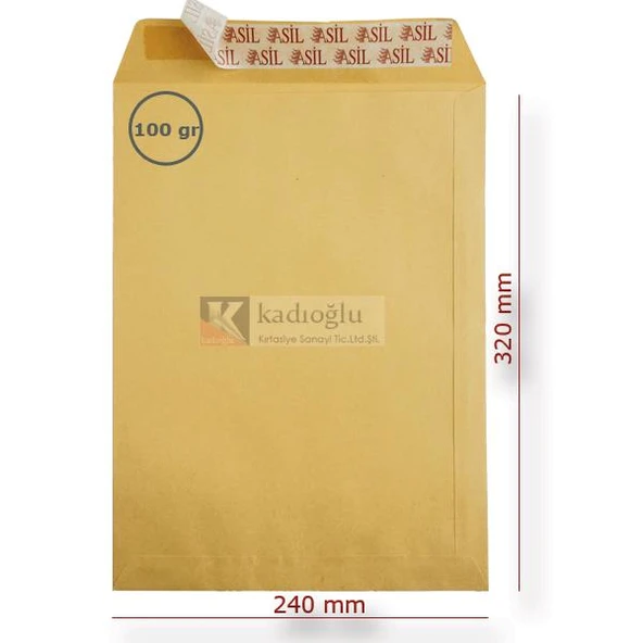Asil Doğan Torba Zarf Formula Silikonlu 24x32 100 GR AS-0854 ürün görseli 1