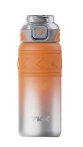 Vagonlife Tkk T2022 500ml Süzgeçli Pipetli Turuncu Çelik Matara ürün görseli 1