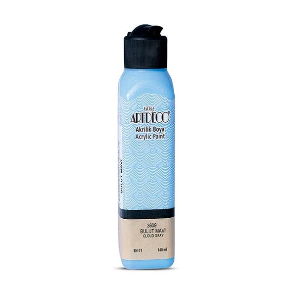Artdeco Akrilik Boya 140 ML Bulut Mavi 070R-3609 ürün görseli 1