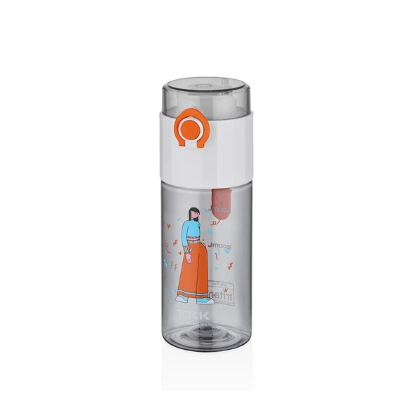 Vagonlife Tkk T1013 500ml Desenli Beyaz Matara ürün görseli 1