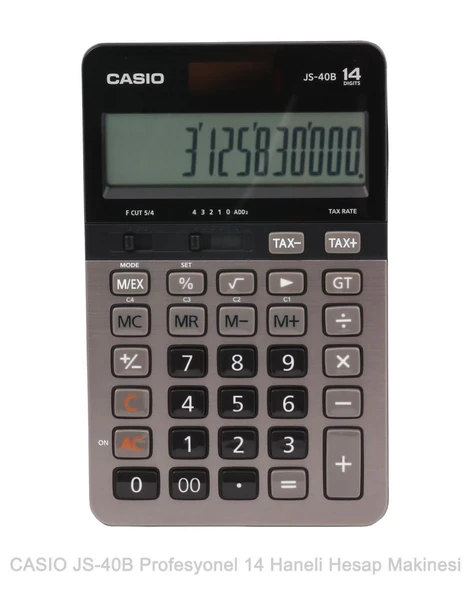 Casio JS-40B Profesyonel 14 Hane Masa Üstü Hesap Makinesi ürün görseli 1