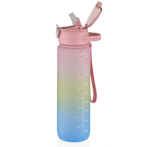 Vagonlife VGN2219 1000ml Renkli Pipetli Matara ürün görseli 1