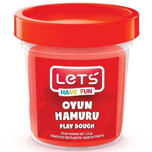 Lets Oyun Hamuru Tek Renk Kırmızı 110 GR L8440-2 ürün görseli 1