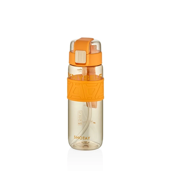 Shotay ST-7224 750ml Turuncu Pipetli Tritan Matara ürün görseli 1