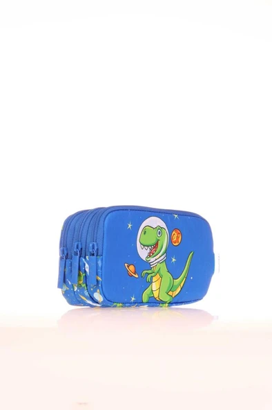 Kaukko Kıds Kalem Çantası 3 Bölmeli (toys Dınosaur) ürün görseli 1