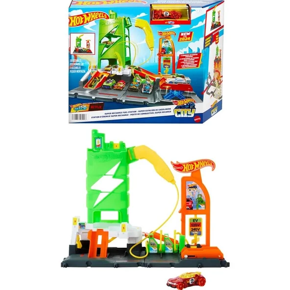Hot Wheels Elektrikli Araç Şarj İstasyonu Oyun Seti ürün görseli 1