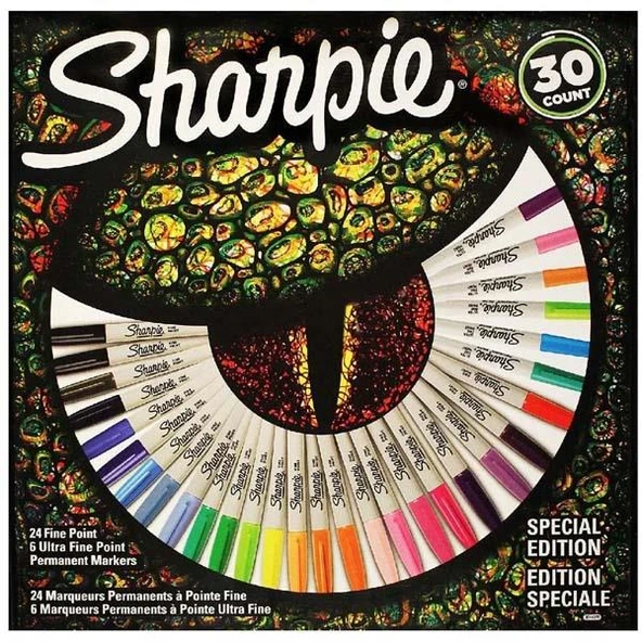 Sharpie Markör Permanent Fine Kertenkele 30 LU 2061335 ürün görseli 1