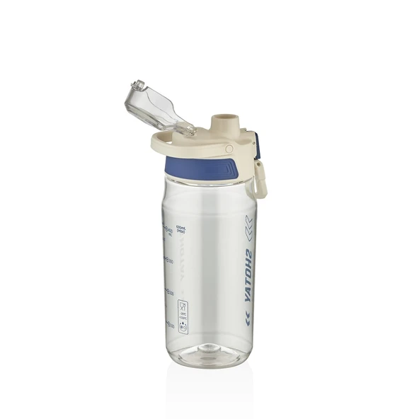 Shotay ST-7206 600ml Beyaz Plastik Matara - Resim 2