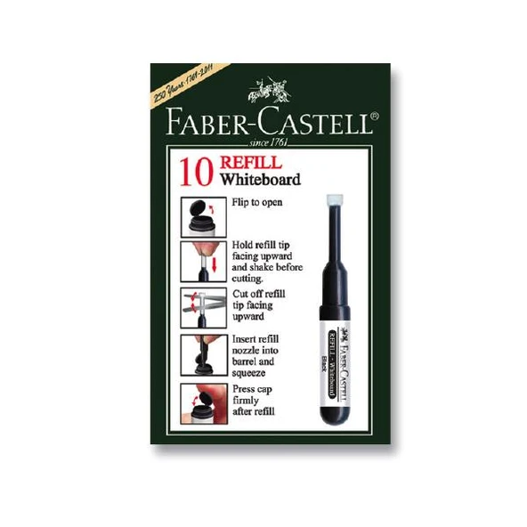 Faber-Castell Tahta Kalem Mürekkebi W20 Kırmızı 25 43 21 ürün görseli 1