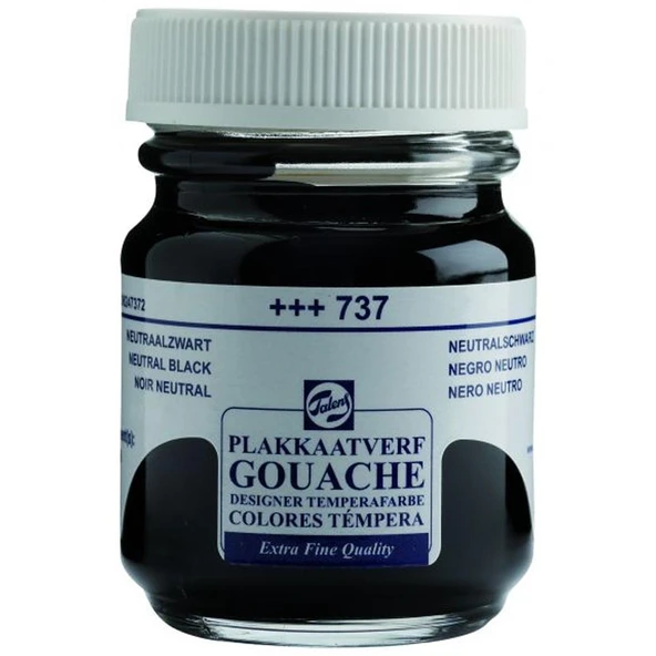 Talens Guaj Boya 16 ML Neutral Siyah (Siyah) 737 ürün görseli 1